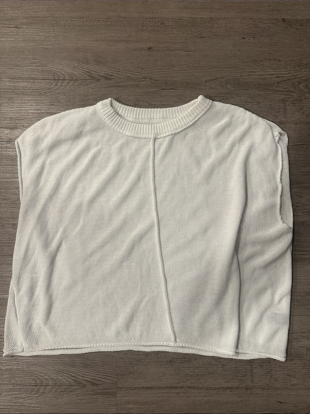 Classic White Crewneck Women’s Sweater Vest